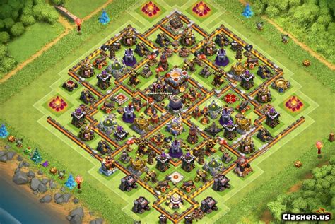 Undefeated Hybrid Town hall 11 Base. . Town hall 11 bases